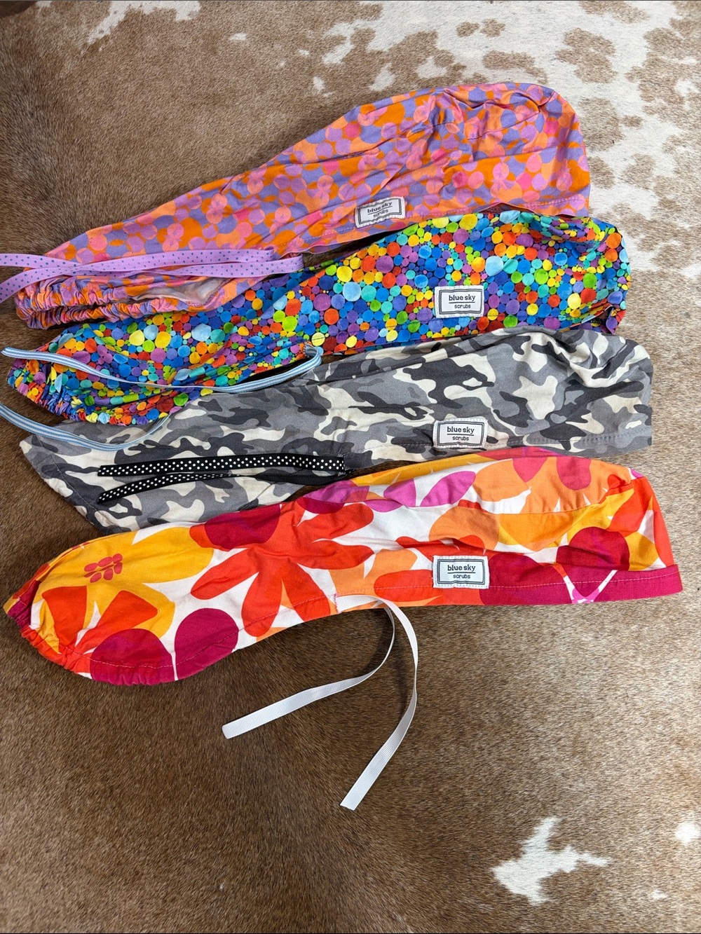 Blue Sky Scrubs Ponytail Surgical Caps (4)